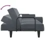 Sofá cama con reposabrazos terciopelo gris oscuro de vidaXL, Sofás - Ref: Foro24-351895, Precio: 278,25 €, Descuento: %