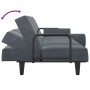 Sofá cama con reposabrazos terciopelo gris oscuro de vidaXL, Sofás - Ref: Foro24-351895, Precio: 311,28 €, Descuento: %