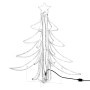 Figura árbol Navidad plegable 3 pzas blanco cálido 87x87x93 cm en Decoración Festiva y Estacional | Comprar online en Foru.es