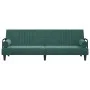 Sofá cama con reposabrazos terciopelo verde oscuro de vidaXL, Sofás - Ref: Foro24-351896, Precio: 273,15 €, Descuento: %