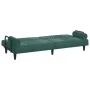 Sofá cama con reposabrazos terciopelo verde oscuro de vidaXL, Sofás - Ref: Foro24-351896, Precio: 273,15 €, Descuento: %