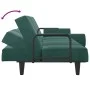 Sofá cama con reposabrazos terciopelo verde oscuro de vidaXL, Sofás - Ref: Foro24-351896, Precio: 273,15 €, Descuento: %
