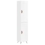 Aparador alto madera contrachapada blanco brillo 34,5x34x180 cm de vidaXL, Aparadores - Ref: Foro24-3200427, Precio: 106,12 €...
