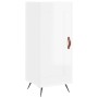 Aparador alto madera contrachapada blanco brillo 34,5x34x180 cm de vidaXL, Aparadores - Ref: Foro24-3200427, Precio: 106,12 €...