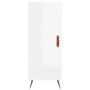 Aparador alto madera contrachapada blanco brillo 34,5x34x180 cm de vidaXL, Aparadores - Ref: Foro24-3200427, Precio: 106,12 €...