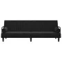 Sofá cama con reposabrazos terciopelo negro de vidaXL, Sofás - Ref: Foro24-351898, Precio: 277,43 €, Descuento: %