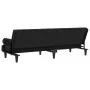 Sofá cama con reposabrazos terciopelo negro de vidaXL, Sofás - Ref: Foro24-351898, Precio: 277,43 €, Descuento: %