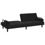 Sofá cama con reposabrazos terciopelo negro de vidaXL, Sofás - Ref: Foro24-351898, Precio: 277,43 €, Descuento: %