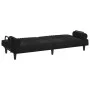 Sofá cama con reposabrazos terciopelo negro de vidaXL, Sofás - Ref: Foro24-351898, Precio: 277,43 €, Descuento: %