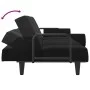 Sofá cama con reposabrazos terciopelo negro de vidaXL, Sofás - Ref: Foro24-351898, Precio: 277,43 €, Descuento: %