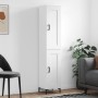 Aparador alto madera contrachapada blanco brillo 34,5x34x180 cm de vidaXL, Aparadores - Ref: Foro24-3200451, Precio: 111,37 €...