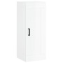 Aparador alto madera contrachapada blanco brillo 34,5x34x180 cm de vidaXL, Aparadores - Ref: Foro24-3200451, Precio: 111,37 €...