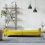 Sofá cama con reposabrazos terciopelo amarillo de vidaXL, Sofás - Ref: Foro24-351899, Precio: 259,11 €, Descuento: %