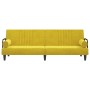 Sofá cama con reposabrazos terciopelo amarillo de vidaXL, Sofás - Ref: Foro24-351899, Precio: 249,03 €, Descuento: %