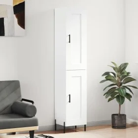 Aparador alto madera contrachapada blanco 34,5x34x180 cm de vidaXL, Aparadores - Ref: Foro24-3200457, Precio: 114,25 €, Descu...