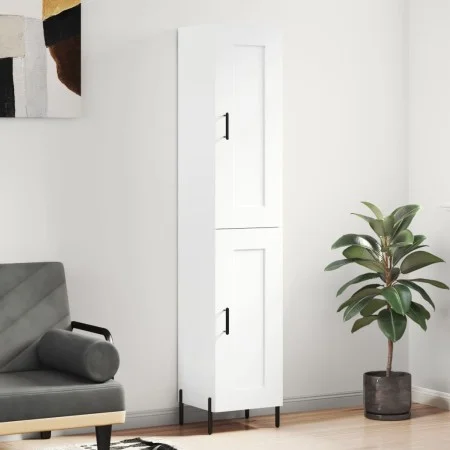 Tall white plywood highboard 34.5x34x180 cm by vidaXL, Sideboards - Ref: Foro24-3200457, Price: 114,25 €, Discount: %