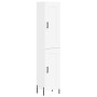 Aparador alto madera contrachapada blanco 34,5x34x180 cm de vidaXL, Aparadores - Ref: Foro24-3200457, Precio: 115,72 €, Descu...
