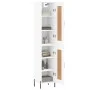 Tall white plywood highboard 34.5x34x180 cm by vidaXL, Sideboards - Ref: Foro24-3200457, Price: 114,25 €, Discount: %
