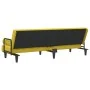 Sofá cama con reposabrazos terciopelo amarillo de vidaXL, Sofás - Ref: Foro24-351899, Precio: 259,11 €, Descuento: %