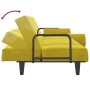 Sofá cama con reposabrazos terciopelo amarillo de vidaXL, Sofás - Ref: Foro24-351899, Precio: 259,11 €, Descuento: %