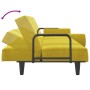Sofá cama con reposabrazos terciopelo amarillo de vidaXL, Sofás - Ref: Foro24-351899, Precio: 249,03 €, Descuento: %