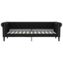 Sofá cama cuero sintético negro 90x200 cm de vidaXL, Camas y somieres - Ref: Foro24-354226, Precio: 215,17 €, Descuento: %