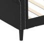 Sofá cama cuero sintético negro 90x200 cm de vidaXL, Camas y somieres - Ref: Foro24-354226, Precio: 215,17 €, Descuento: %