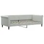 Sofá cama terciopelo gris claro 90x200 cm de vidaXL, Camas y somieres - Ref: Foro24-354244, Precio: 189,53 €, Descuento: %