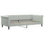 Sofá cama terciopelo gris claro 90x200 cm de vidaXL, Camas y somieres - Ref: Foro24-354244, Precio: 194,46 €, Descuento: %