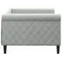 Sofá cama terciopelo gris claro 90x200 cm de vidaXL, Camas y somieres - Ref: Foro24-354244, Precio: 189,53 €, Descuento: %