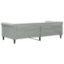 Sofá cama terciopelo gris claro 90x200 cm de vidaXL, Camas y somieres - Ref: Foro24-354244, Precio: 194,46 €, Descuento: %