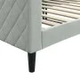 Sofá cama terciopelo gris claro 90x200 cm de vidaXL, Camas y somieres - Ref: Foro24-354244, Precio: 189,53 €, Descuento: %