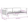 Sofá cama terciopelo gris claro 90x200 cm de vidaXL, Camas y somieres - Ref: Foro24-354244, Precio: 194,46 €, Descuento: %