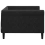 Sofá cama terciopelo negro 90x200 cm de vidaXL, Camas y somieres - Ref: Foro24-354248, Precio: 186,92 €, Descuento: %