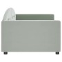 Sofá cama terciopelo gris claro 90x200 cm de vidaXL, Camas y somieres - Ref: Foro24-354136, Precio: 175,05 €, Descuento: %