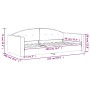 Sofá cama terciopelo gris claro 90x200 cm de vidaXL, Camas y somieres - Ref: Foro24-354136, Precio: 175,05 €, Descuento: %
