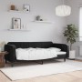 Sofá cama terciopelo negro 90x200 cm de vidaXL, Camas y somieres - Ref: Foro24-354090, Precio: 185,18 €, Descuento: %