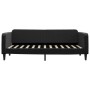 Sofá cama terciopelo negro 90x200 cm de vidaXL, Camas y somieres - Ref: Foro24-354090, Precio: 185,18 €, Descuento: %