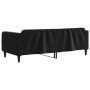 Sofá cama terciopelo negro 90x200 cm de vidaXL, Camas y somieres - Ref: Foro24-354090, Precio: 185,18 €, Descuento: %