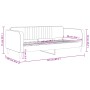 Sofá cama terciopelo negro 90x200 cm de vidaXL, Camas y somieres - Ref: Foro24-354090, Precio: 185,18 €, Descuento: %