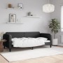 Sofá cama tela negro 90x200 cm de vidaXL, Camas y somieres - Ref: Foro24-354035, Precio: 186,58 €, Descuento: %