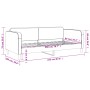 Sofá cama tela negro 90x200 cm de vidaXL, Camas y somieres - Ref: Foro24-354035, Precio: 186,58 €, Descuento: %