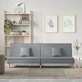Sofá cama tela gris claro de vidaXL, Sofás - Ref: Foro24-351900, Precio: 243,98 €, Descuento: %