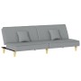 Sofá cama tela gris claro de vidaXL, Sofás - Ref: Foro24-351900, Precio: 253,02 €, Descuento: %