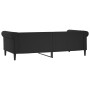 Sofá cama cuero sintético negro 80x200 cm de vidaXL, Camas y somieres - Ref: Foro24-354222, Precio: 208,65 €, Descuento: %