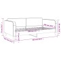 Sofá cama tela gris oscuro 100x200 cm de vidaXL, Camas y somieres - Ref: Foro24-354039, Precio: 196,46 €, Descuento: %