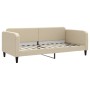Sofá cama tela color crema 90x200 cm de vidaXL, Camas y somieres - Ref: Foro24-354037, Precio: 185,35 €, Descuento: %
