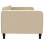 Sofá cama tela color crema 90x200 cm de vidaXL, Camas y somieres - Ref: Foro24-354037, Precio: 185,35 €, Descuento: %