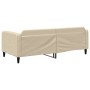 Sofá cama tela color crema 90x200 cm de vidaXL, Camas y somieres - Ref: Foro24-354037, Precio: 185,35 €, Descuento: %