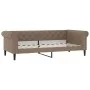 Sofá cama cuero sintético color capuchino 90x200 cm de vidaXL, Camas y somieres - Ref: Foro24-354229, Precio: 214,94 €, Descu...